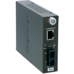 TRENDnet TFC-110S15 100Base-TX to 100Base-FX Single Mode SC Fiber Converter (15KM, 9.3Miles) 
