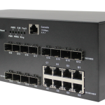 Oring DGS-9812GP-MM-AIO_S Industrial 20-port managed Gigabit Ethernet switch with 8×10/100/1000Base-T(X) ports and 12×100/1000Base-X, SFP socket, LC connector bypass