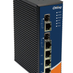 Oring IGS-3032GC Industrial 5-port managed Gigabit Ethernet switch with 3×10/100/1000Base-T(X) and 2xGigabit combo ports, SFP socket