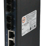 Oring IPS-1042FA-MM-SC Industrial 6-port slim type unmanaged PoE Ethernet switch with 4×10/100Base-T(X) P.S.E. and 2x100Base-FX