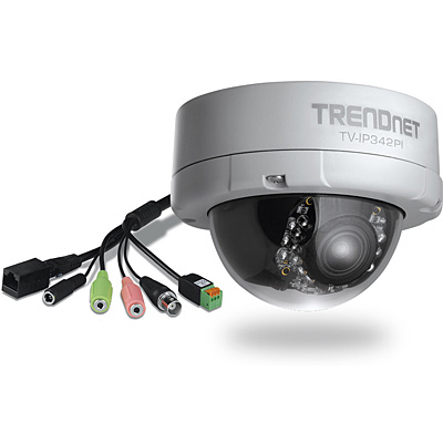 TRENDnet TV IP PI Outdoor MP Full HD Vari Focal PoE Day Night Dome Network Camera