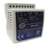 Oring DR-4524      45W DIN-Rail 24VDC/2A Power Supply with universal 100 to 240VAC input, -10~50°C