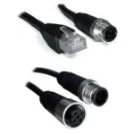 Oring M12C-4M4M-300      4-pin M12 Male to 4-pin M12 Male IP-67 Ethernet Cable, 3m, A-coding