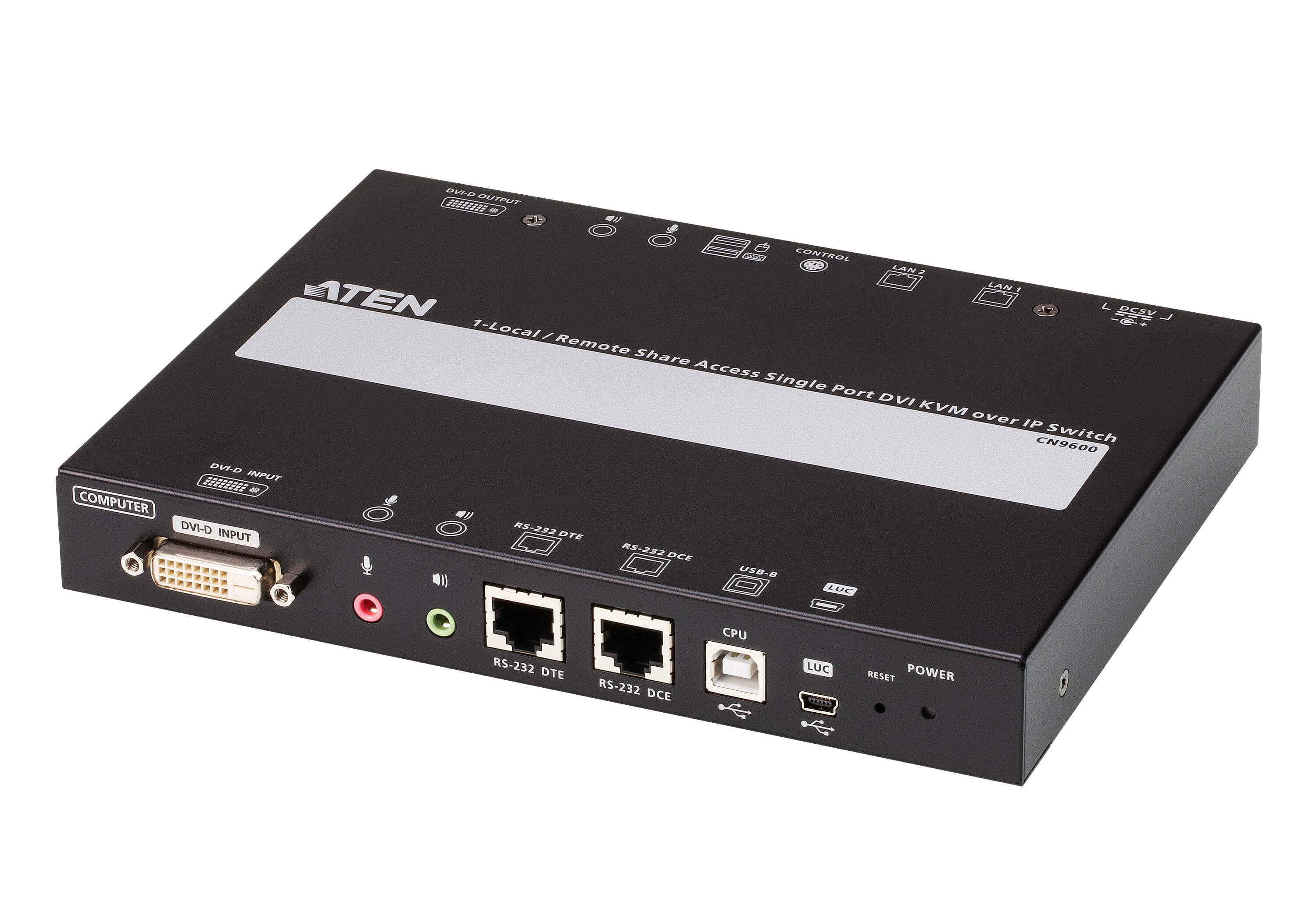 ATEN DVI-I シングルディスプレイ IP-KVMトランスミッター(デュアル電源 LAN対応) KE6900AT ATEN