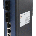 Oring IPS-1042FX-MM-SC-24V Industrial 6-port unmanaged PoE Ethernet switch with 4×10/100Base-T(X) P.S.E. and 2x100Base-FX, 24VDC power input