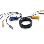 Aten 2L-5302P 1.8M PS/2 KVM Cable with 3 in 1 SPHD and Audio