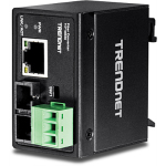 TRENDnet TI-F10S30 Hardened Industrial 100Base-FX Single-Mode SC Fiber Converter (30 km, 18.6 mi.)