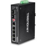 TRENDnet TI-G62 6-Port Hardened Industrial Gigabit DIN-Rail Switch