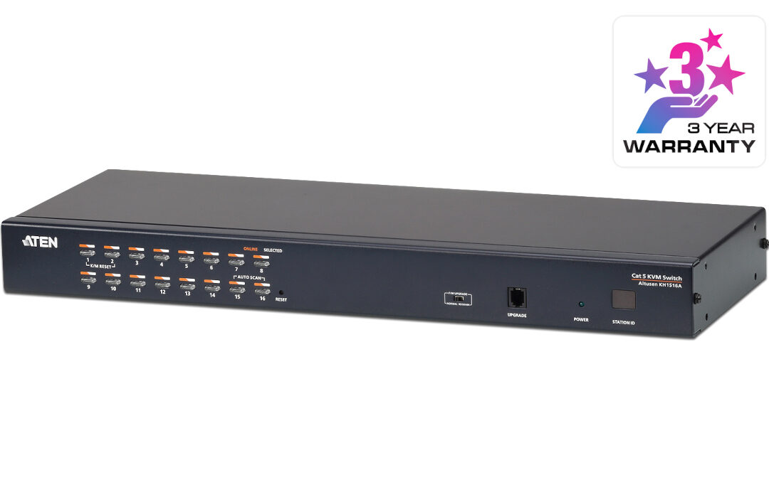 ATEN KH1516A16-Port Multi-Interface (DisplayPort, HDMI, DVI, VGA) Cat 5 KVM Switch