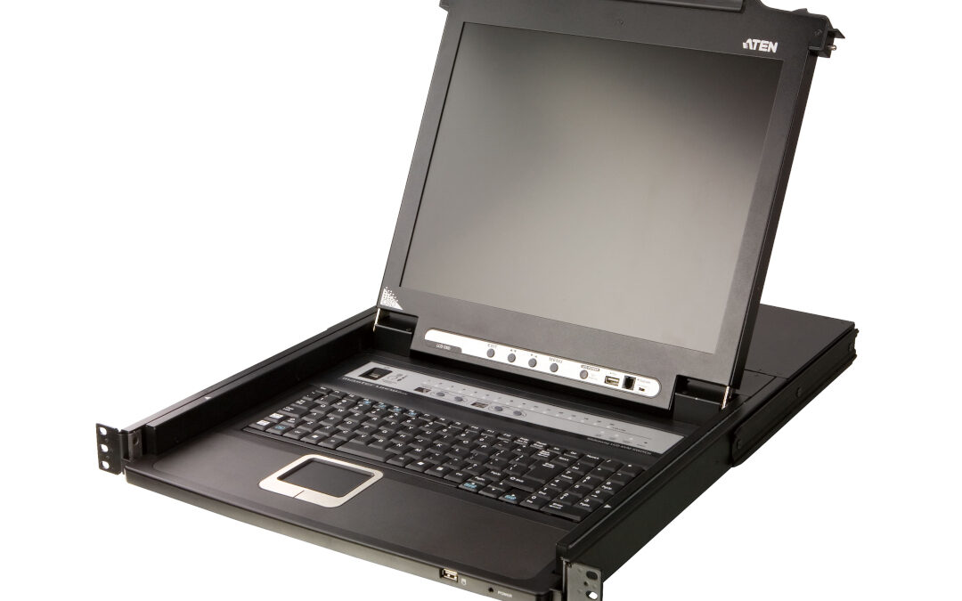 ATEN CL5716N 16-Port PS/2-USB VGA Single Rail LCD KVM Switch