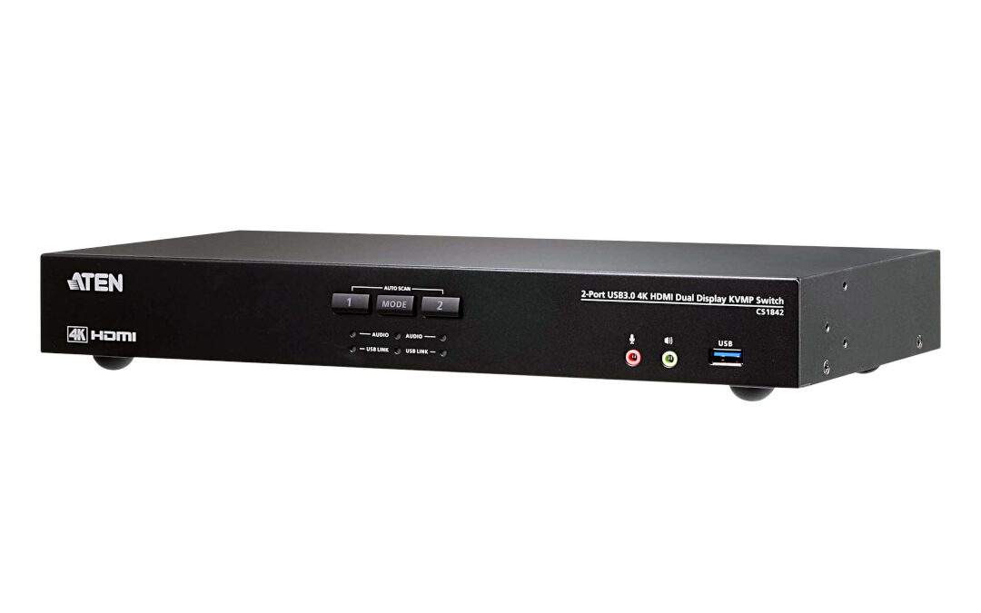 ATEN CS1842 2-Port USB 3.0 4K HDMI Dual Display KVMP™ Switch