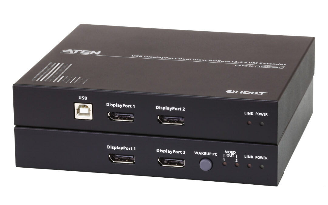 ATEN CE924 USB DisplayPort Dual View HDBaseT™ 2.0 KVM Extender (4K@100m for Single View)