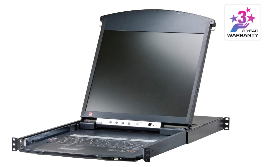 ATEN KL1508AiN 1-Local/Remote Shared Access 8-Port Multi-Interface Cat 5 Dual Rail LCD KVM over IP switch