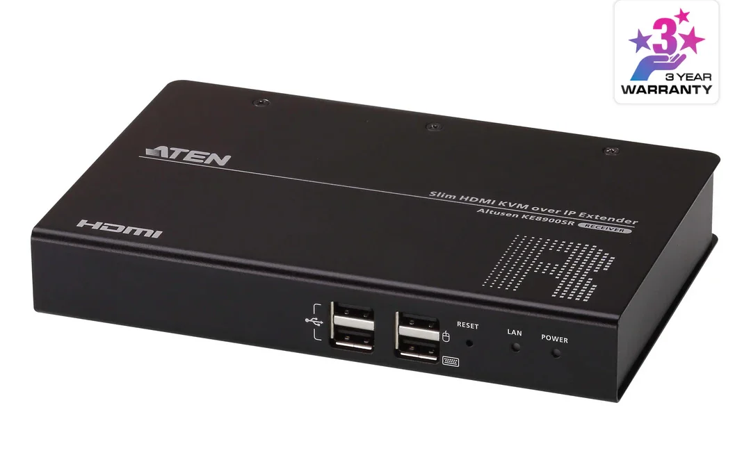 ATEN KE8900SR Slim HDMI Single Display KVM over IP Receiver