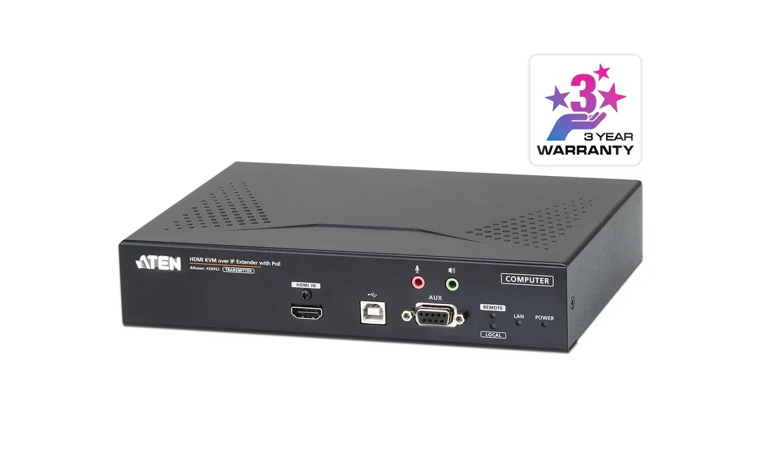 ATEN KE8952T 4K HDMI Single Display KVM over IP Transmitter with PoE