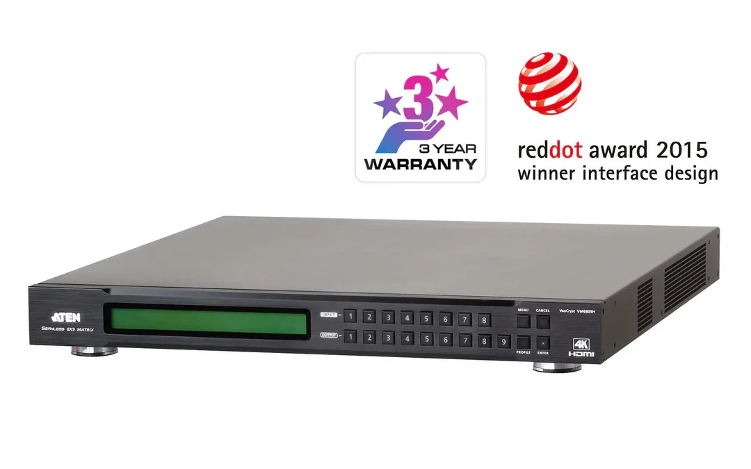 ATEN VM6809H 8 x 9 4K HDMI Matrix Switch with Scaler