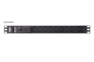 ATEN PE0209S Basic 1U PDU with surge protection