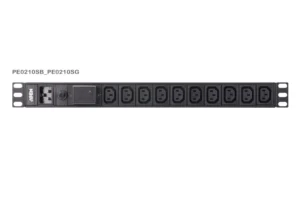 ATEN PE0210S Basic 1U PDU with surge protection